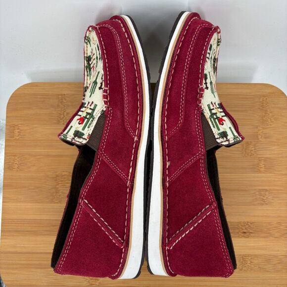 Ariat Vintage Cowgirl Cruiser Red Suede Shoe, Size 8.5 - Picture 6 of 10